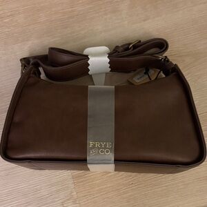 FRYE AND CO. Rich Brown Leather Shoulder Bag